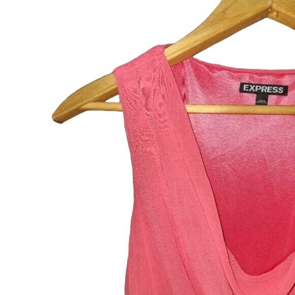 Express Medium Swoop Neck Above the Knee Slip Dress - Picture 4 of 5